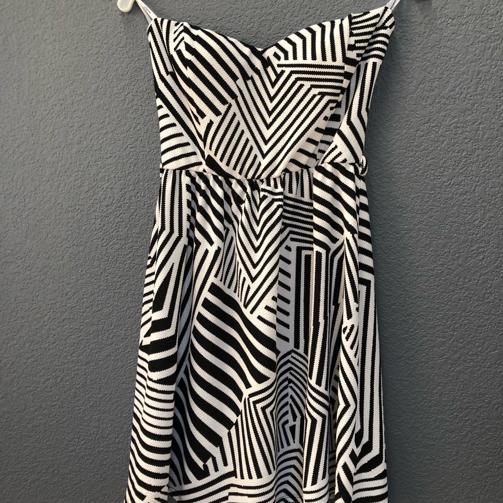 Black and white dress